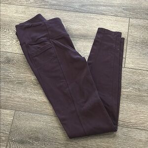 Athleta Dark Maroon Leggings